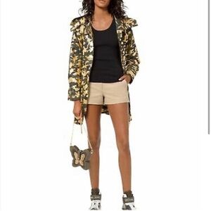 BRAND NEW Michael Kors Foil-Print Camouflage Jacket